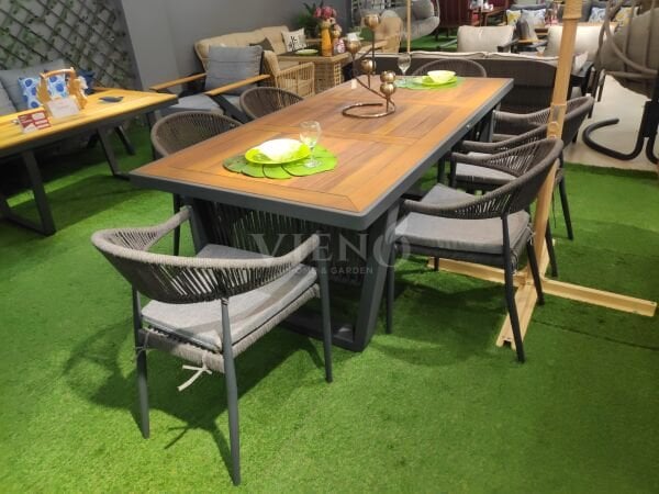 Rita İreko Alüminyum Bahçe Balkon Masa Takımı (TEŞHİR)