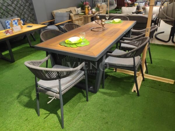 Rita İreko Alüminyum Bahçe Balkon Masa Takımı (TEŞHİR)