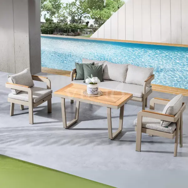 Atlantis Midi Alüminyum Bahçe Balkon Oturma Grubu