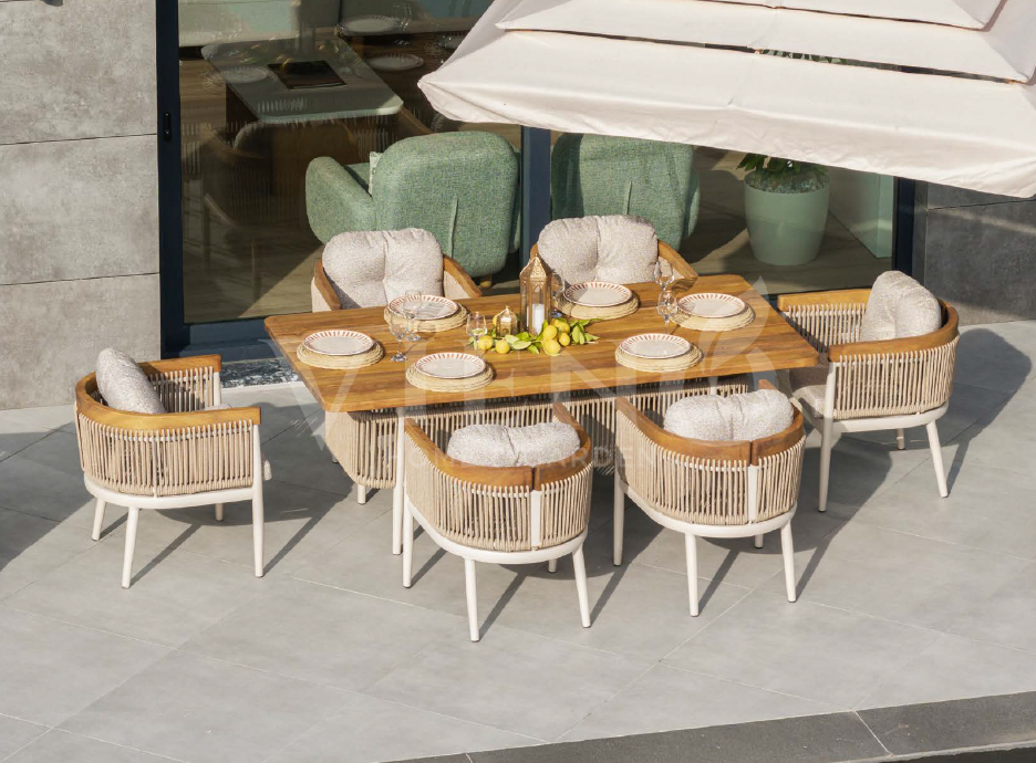 Minerva Alüminyum Bahçe Balkon Masa Takımı