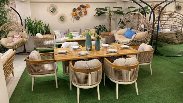 Minerva Alüminyum Bahçe Balkon Masa Takımı (100cm x 200cm)