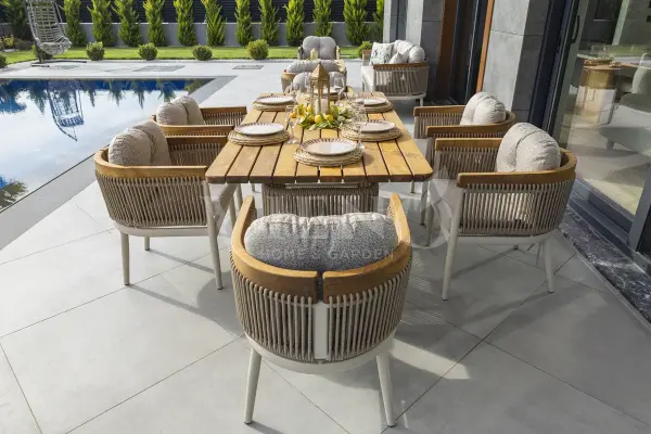 Minerva Alüminyum Bahçe Balkon Masa Takımı