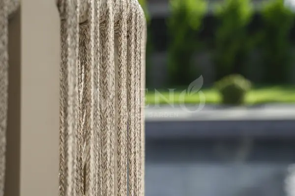 Marina Midi Alüminyum Bahçe Balkon Oturma Grubu Krem