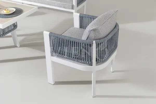 Marina Midi Alüminyum Bahçe Balkon Oturma Grubu