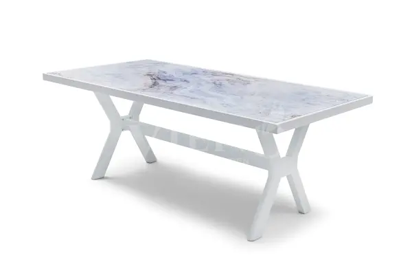 Marina Alüminyum Bahçe Balkon Masa Takımı (100cm x 200cm)