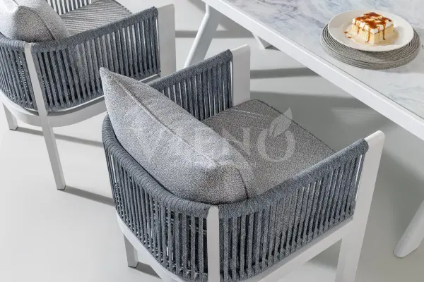 Marina Alüminyum Bahçe Balkon Masa Takımı (100cm x 200cm)