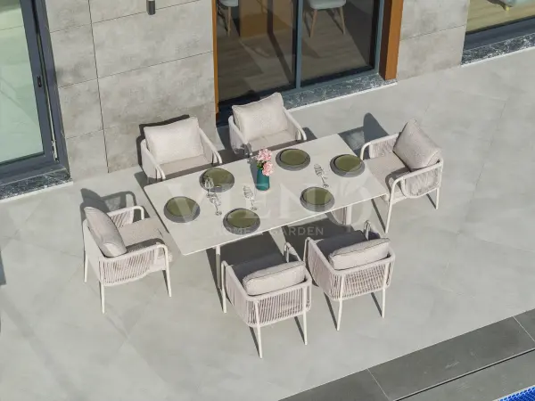 Elegance Alüminyum Bahçe Balkon Masa Takımı