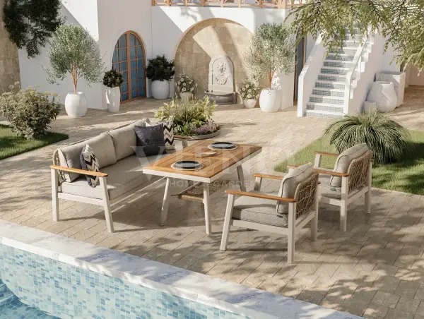 Onyx Alüminyum Bahçe Balkon Oturma Grubu