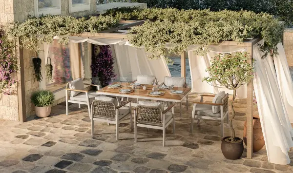 Onyx Alüminyum Bahçe Balkon Masa Takımı