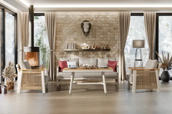 Melody Alüminyum Bahçe Balkon Oturma Grubu