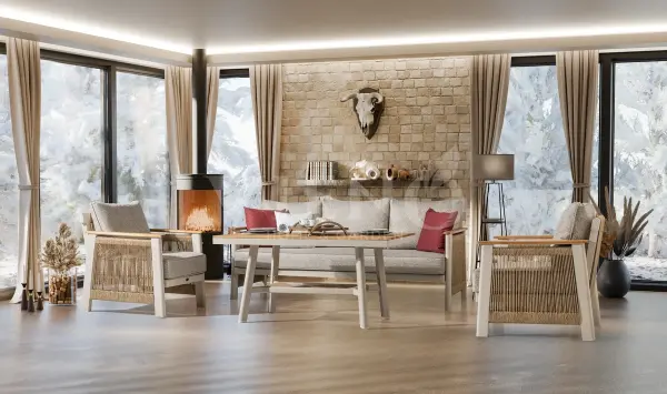 Melody Alüminyum Bahçe Balkon Oturma Grubu