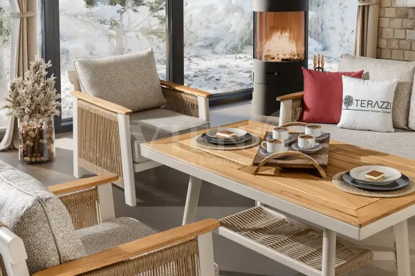 Melody Alüminyum Bahçe Balkon Oturma Grubu