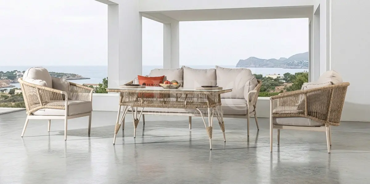 Aqua Alüminyum Bahçe Balkon Oturma Grubu