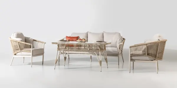 Aqua Alüminyum Bahçe Balkon Oturma Grubu