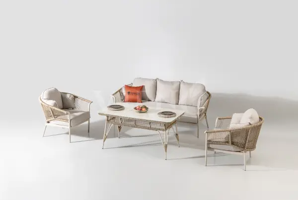 Aqua Alüminyum Bahçe Balkon Oturma Grubu