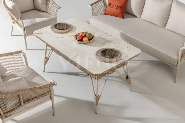 Aqua Alüminyum Bahçe Balkon Oturma Grubu