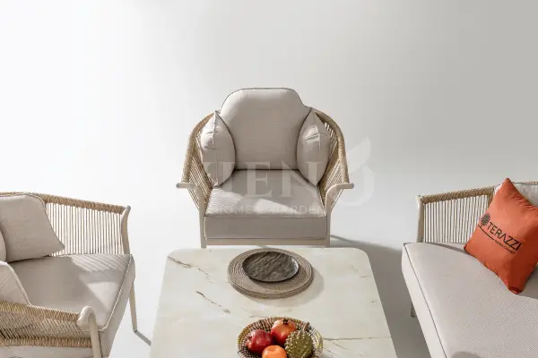 Aqua Alüminyum Bahçe Balkon Oturma Grubu