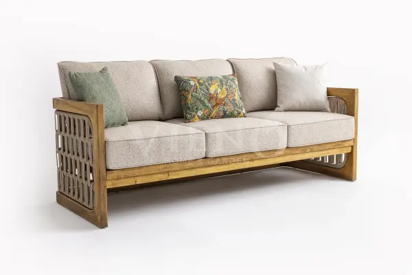 Zeus Wood Ahşap Bahçe Balkon Oturma Grubu
