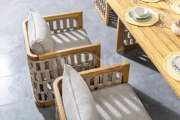 Zeus Wood Ahşap Bahçe Balkon Masa Takımı