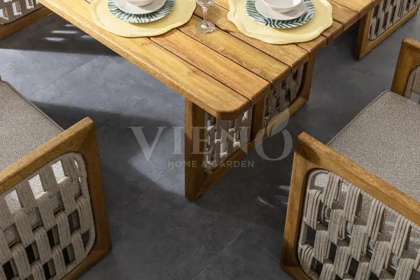 Zeus Wood Ahşap Bahçe Balkon Masa Takımı