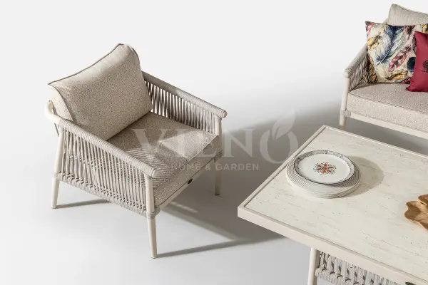 Calisto Alüminyum 3-2-1-1 Bahçe Balkon Oturma Grubu