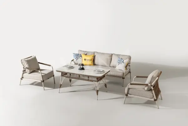 Belinda Alüminyum Bahçe Balkon Oturma Grubu