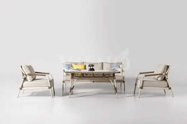 Belinda Alüminyum Bahçe Balkon Oturma Grubu