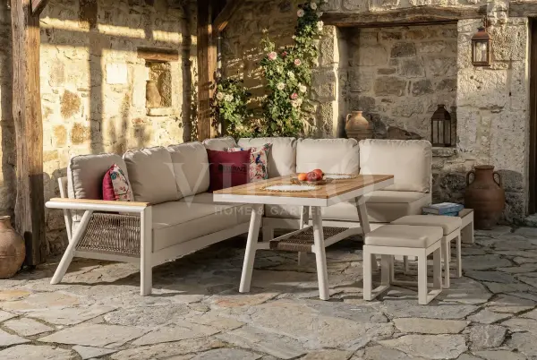 Venedik Alüminyum Bahçe Balkon Köşe Takımı