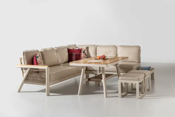 Venedik Alüminyum Bahçe Balkon Köşe Takımı