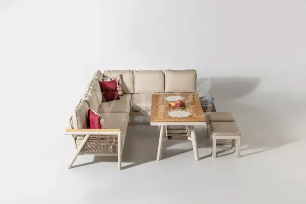 Venedik Alüminyum Bahçe Balkon Köşe Takımı