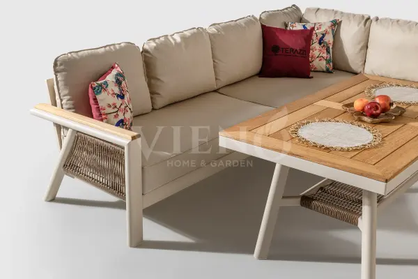 Venedik Alüminyum Bahçe Balkon Köşe Takımı