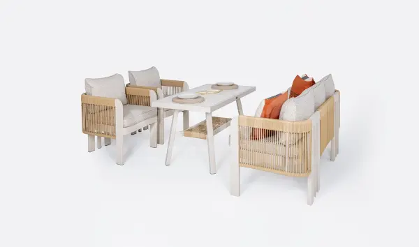 Atlas Midi Alüminyum Bahçe Balkon Oturma Grubu