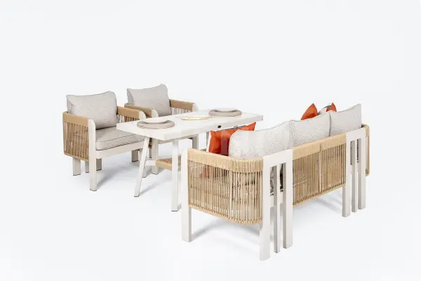 Atlas Midi Alüminyum Bahçe Balkon Oturma Grubu