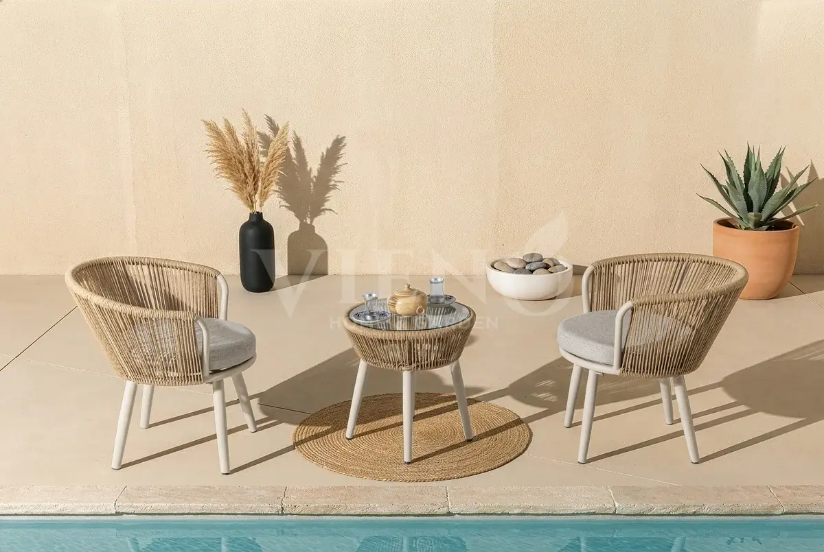 Miranda Alüminyum Bahçe Balkon Çay Seti