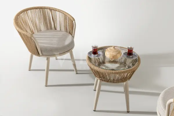 Miranda Alüminyum Bahçe Balkon Çay Seti