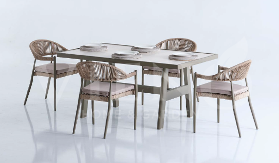 Royal Alüminyum Bahçe Balkon Masa Takımı (90X160cm)