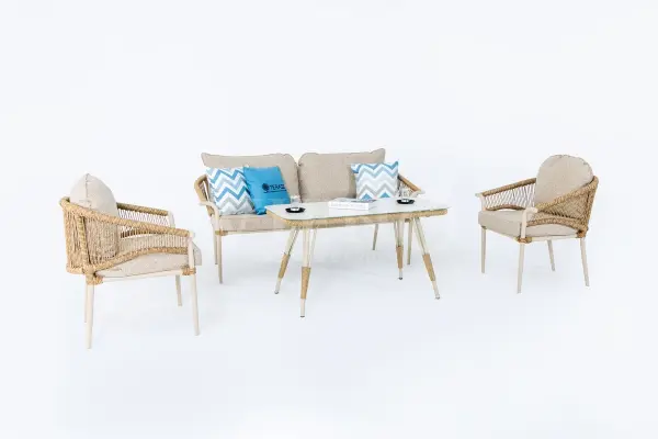 Aqua Midi Alüminyum Bahçe Balkon Oturma Grubu