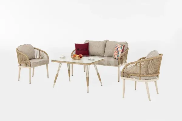 Cozy Alüminyum 2'li Bahçe Balkon Oturma Grubu