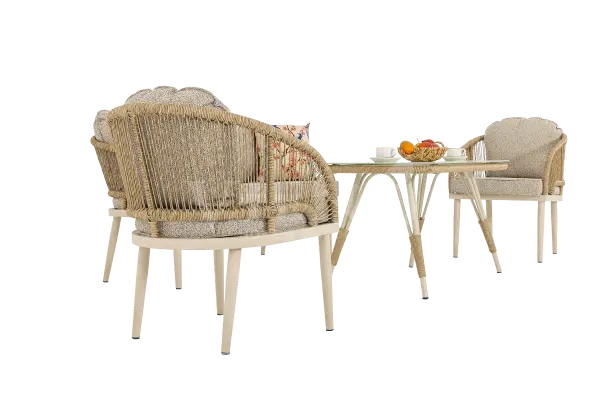 Cozy Alüminyum 2'li Bahçe Balkon Oturma Grubu