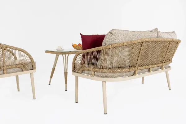 Cozy Alüminyum 2'li Bahçe Balkon Oturma Grubu