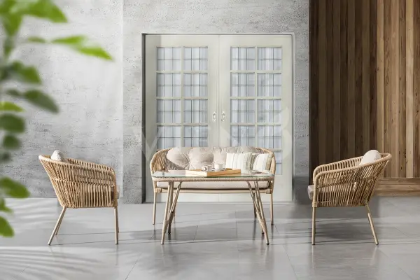 Star Mini Alüminyum Bahçe Balkon Oturma Grubu