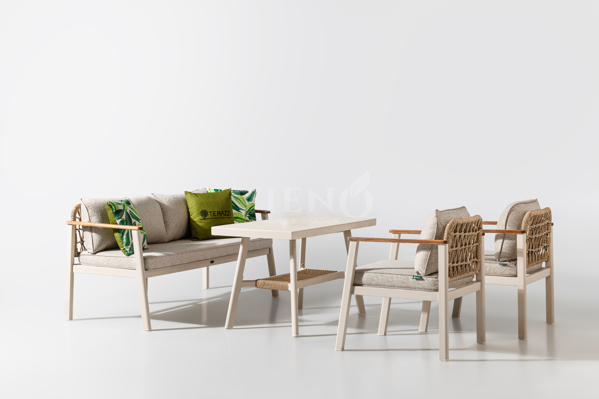 Onyx Midi Alüminyum Bahçe Balkon Oturma Grubu