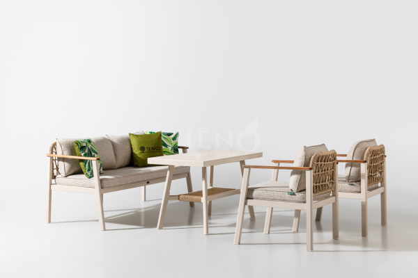 Onyx Midi Alüminyum Bahçe Balkon Oturma Grubu