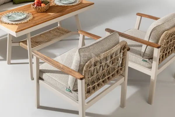 Onyx Midi Alüminyum Bahçe Balkon Oturma Grubu