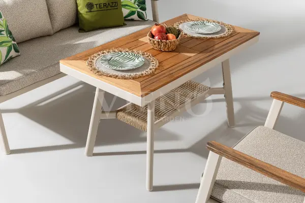 Onyx Midi Alüminyum Bahçe Balkon Oturma Grubu