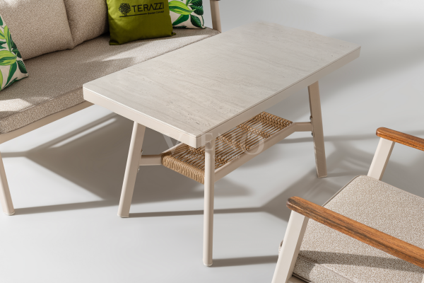 Onyx Midi Alüminyum Bahçe Balkon Oturma Grubu