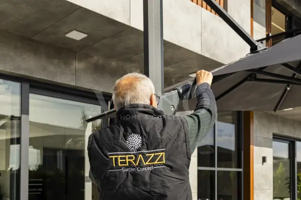 İbiza Yandan Kollu Alüminyum Şemsiye (300x400cm)