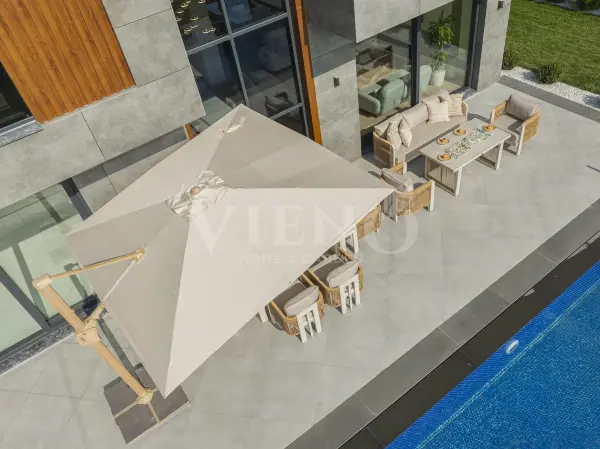 İbiza Yandan Kollu Alüminyum Şemsiye (300x400cm)