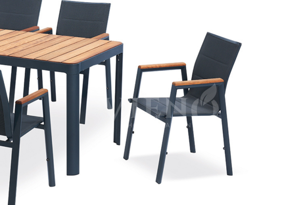 Sky Çift Fileli Bahçe Balkon Sandalye Antrasit