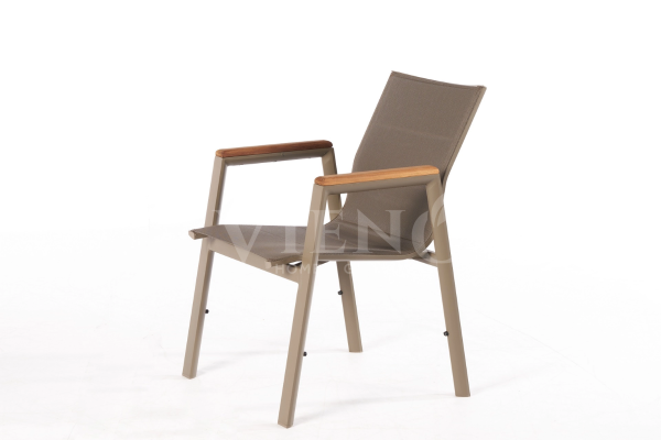 Sky Çift Fileli Bahçe Balkon Sandalye Cappuccino